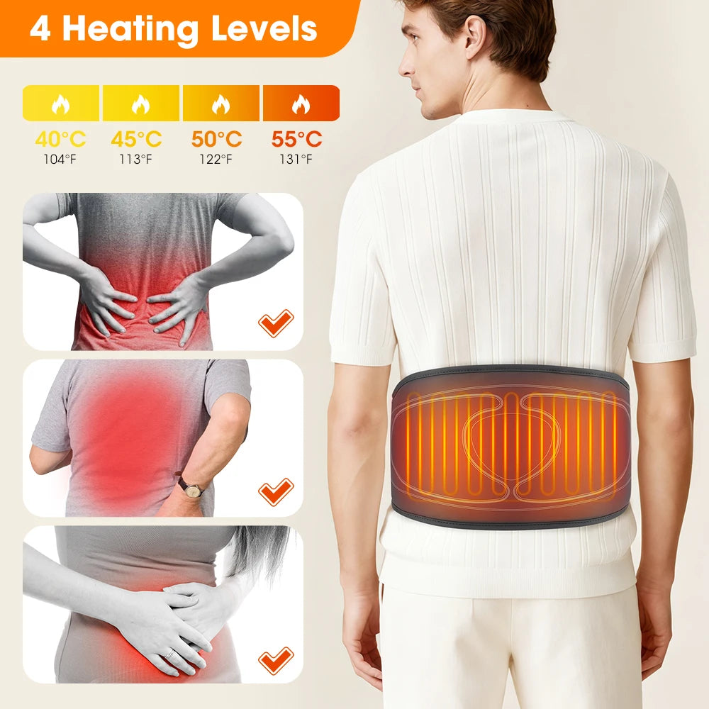 Cordless Heated Back Massage Belt with Air Compression - 5