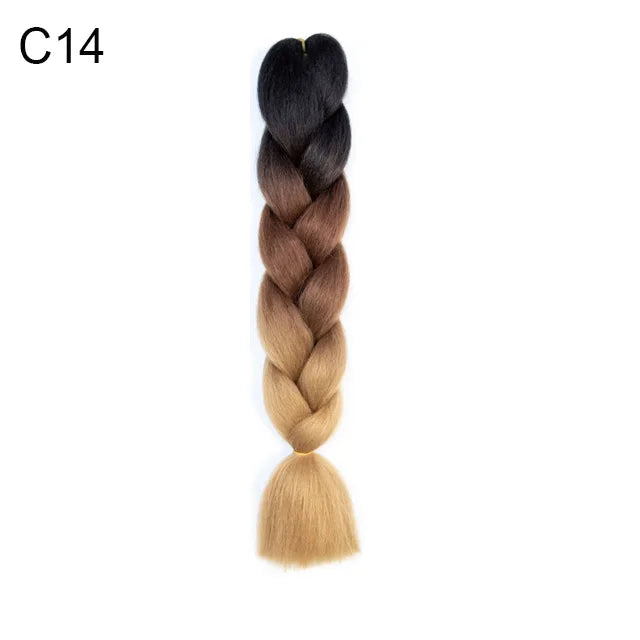 24-Inch Ombre Jumbo Braiding Hair Extensions - 25