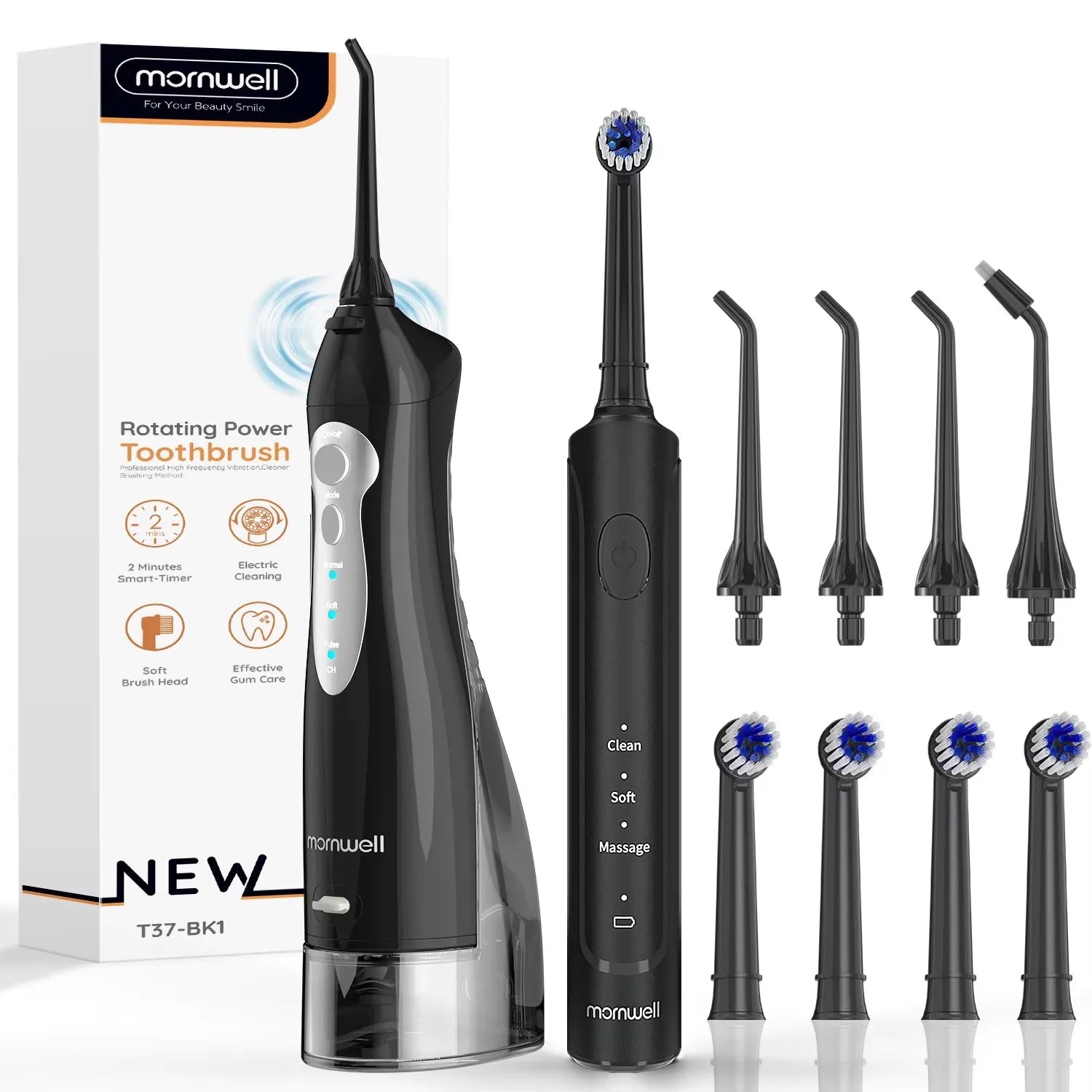 Electric Oral Irrigator and Sonic Toothbrush Combo for Deep Teeth Cleaning - 19