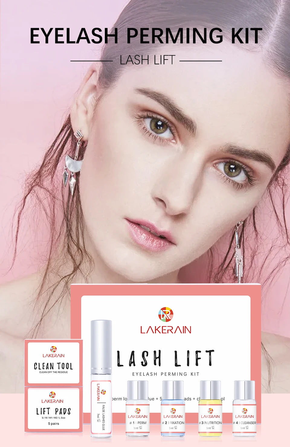 Professional Eyelash Lifting and Curling Perm Kit for Salon or Home Use