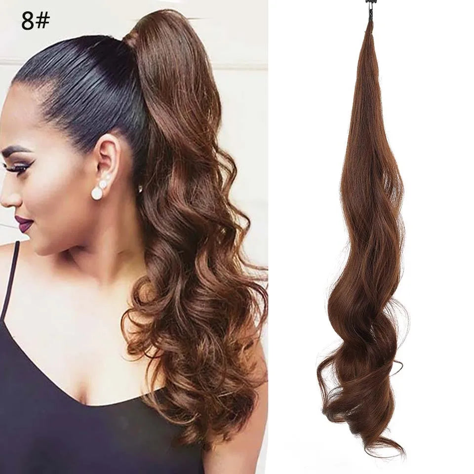 Wavy Wrap Around Ponytail Extension - 7
