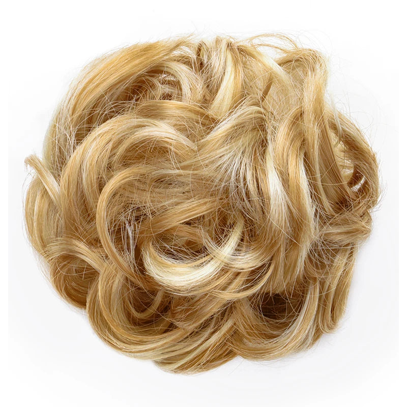 Messy Curly Hair Bun Extension for Instant Voluminous Updo Hairstyles