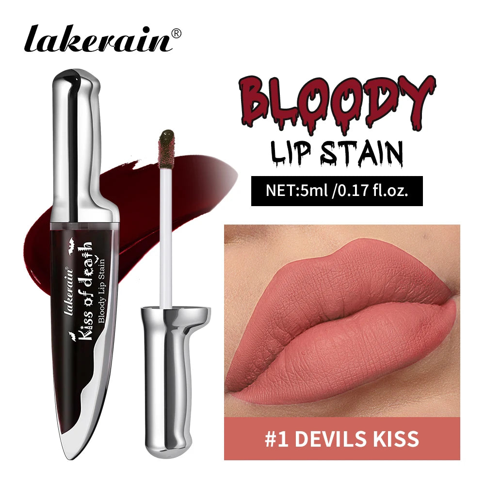 Long-Lasting Waterproof Matte Bloody Lip Stain for Halloween Makeup - 20
