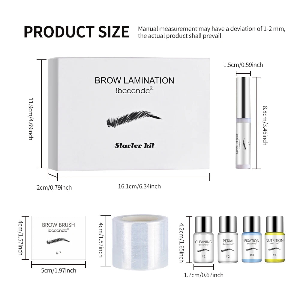 Professional Eyebrow Lamination Kit for Long-Lasting Defined Brows - 12