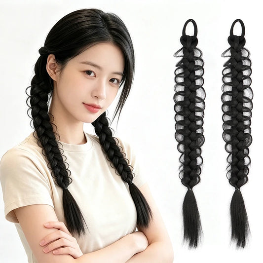 18-Inch Synthetic Fishbone Braid Ponytail Extension