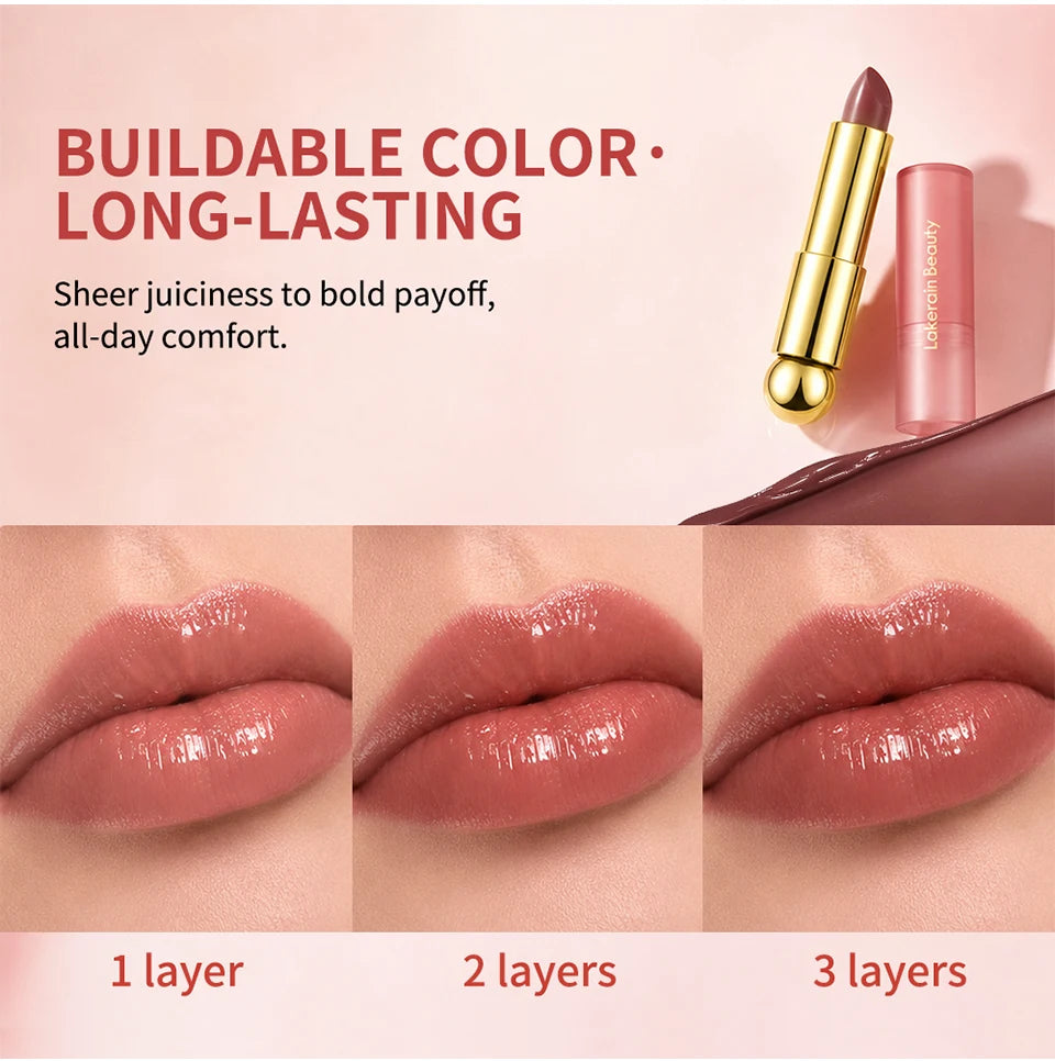3-in-1 Tinted Moisturizing Lip Oil Stick for Glossy Plump Lips - 11
