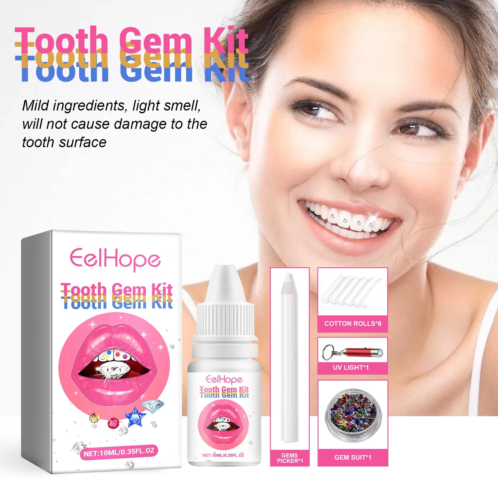 Professional DIY Tooth Gem Kit for Sparkling Dental Jewelry Decoration - 11