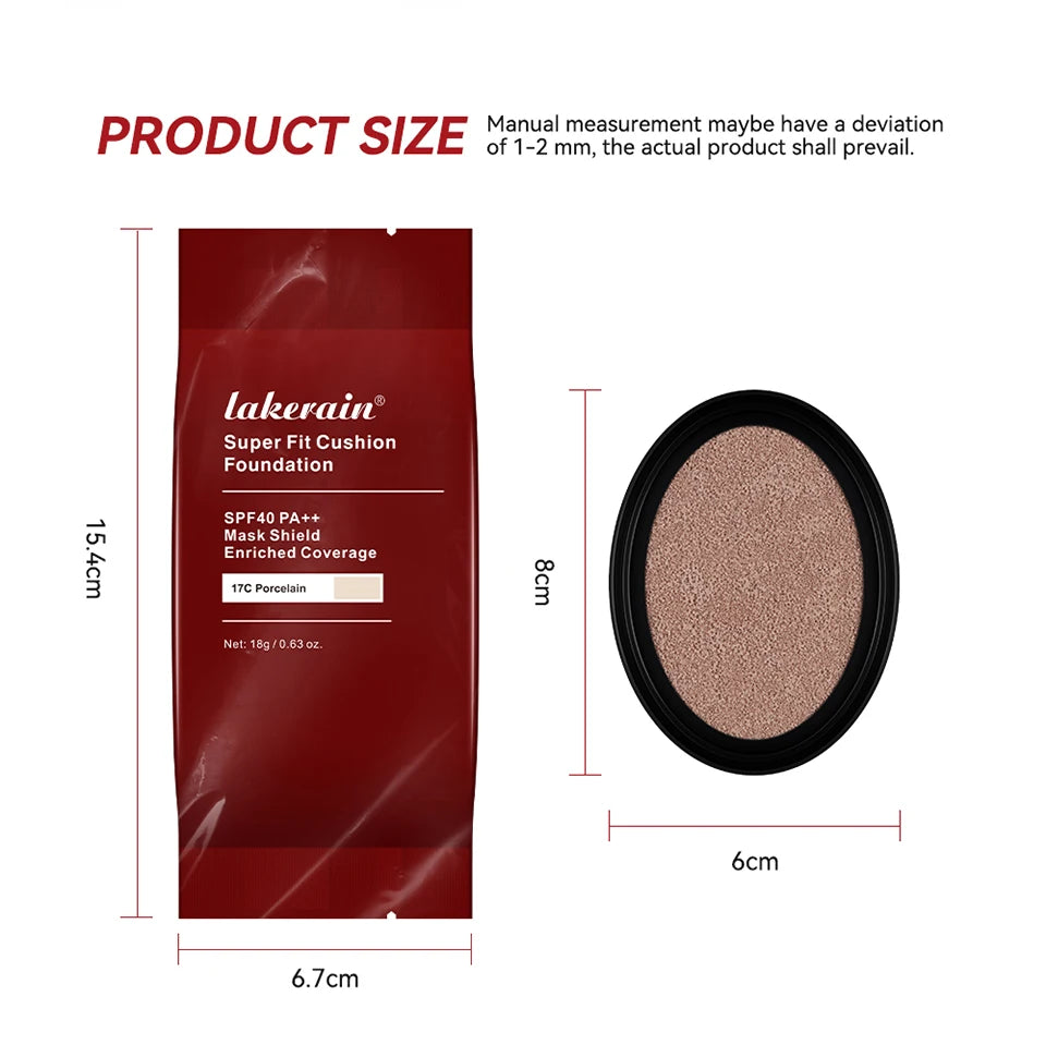 Long-Lasting Waterproof Cushion Foundation Refill for Flawless Skin