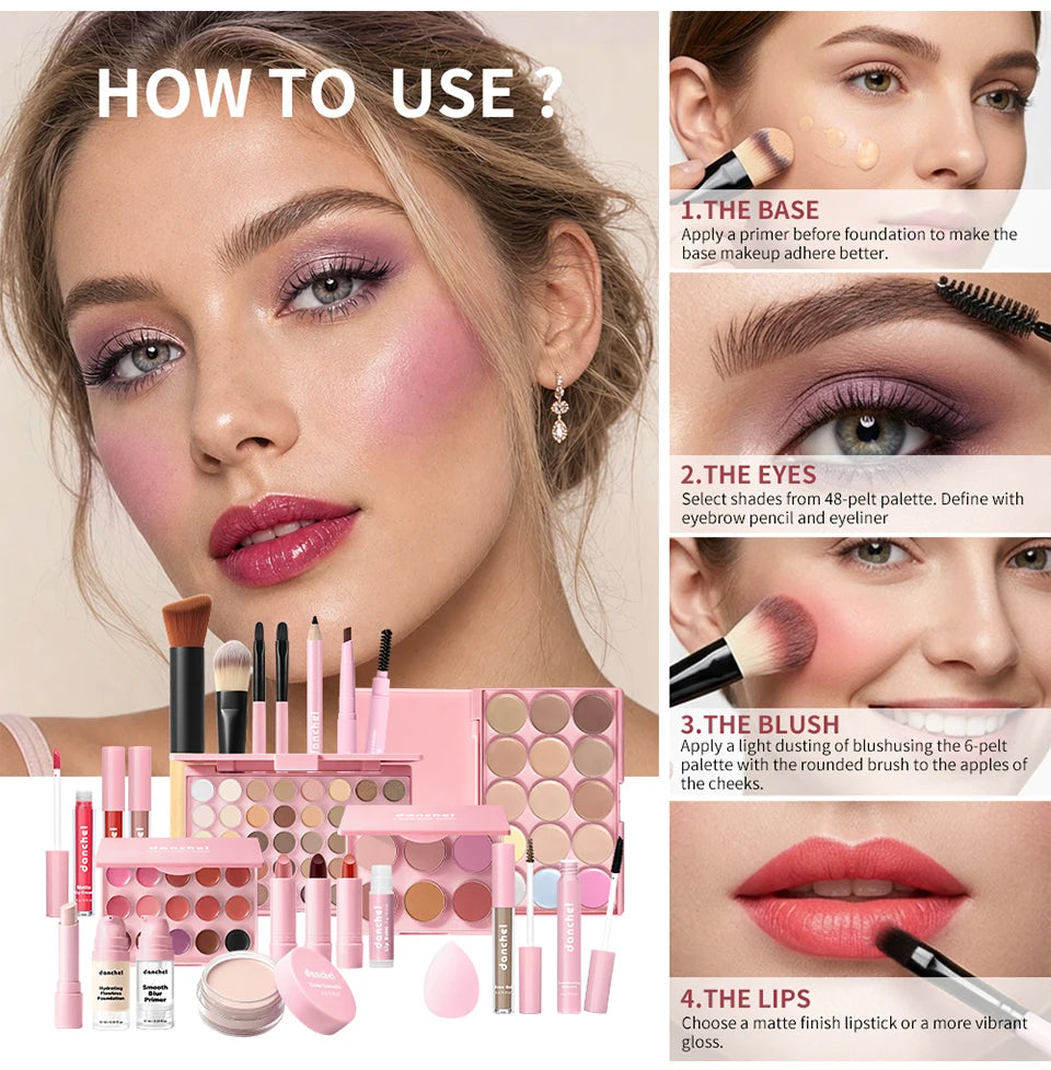 All-in-One Professional Makeup Kit for Beginners and Travel Enthusiasts - 17