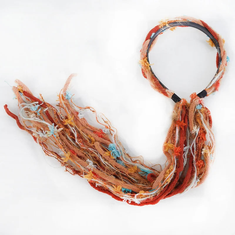 Bohemian Braided Dreadlock Headband for Festivals - 5