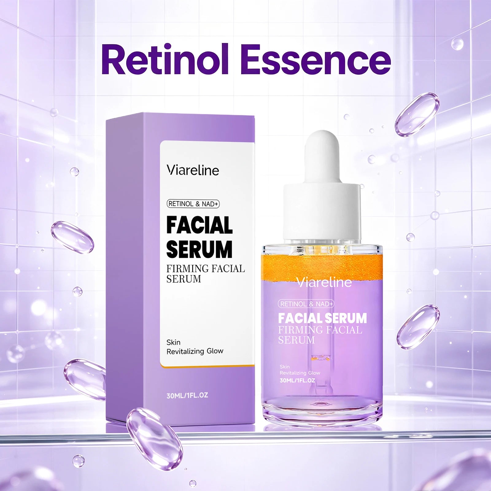 Anti-Aging Retinol Facial Serum for Skin Firming and Fine Line Reduction - 4