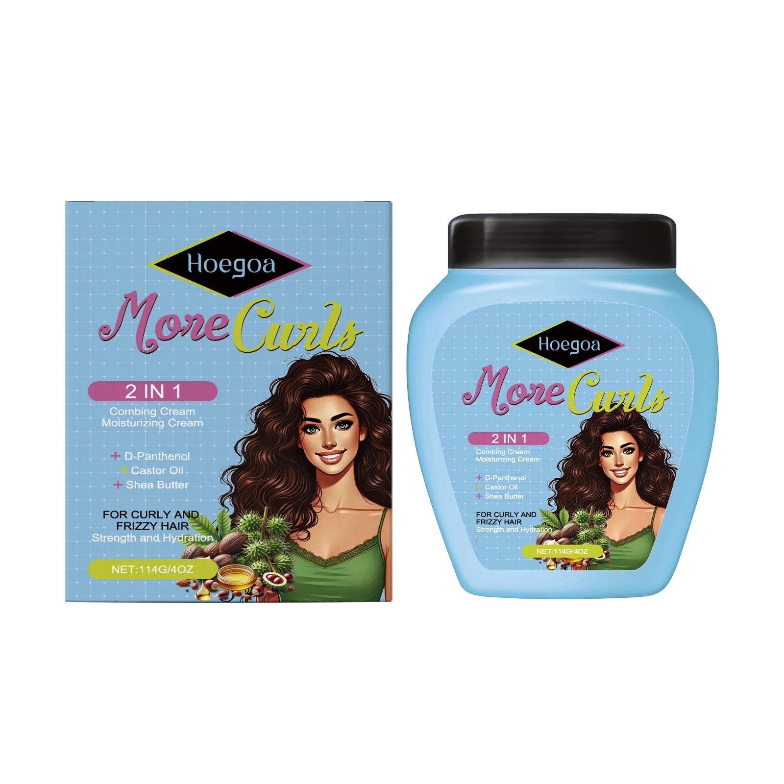 Curl Defining Moisturizing Cream for Frizzy and Curly Hair - 18