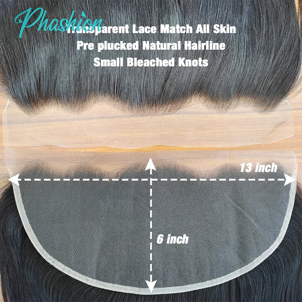 13x6 Transparent Lace Frontal for Natural Hairstyles - 5