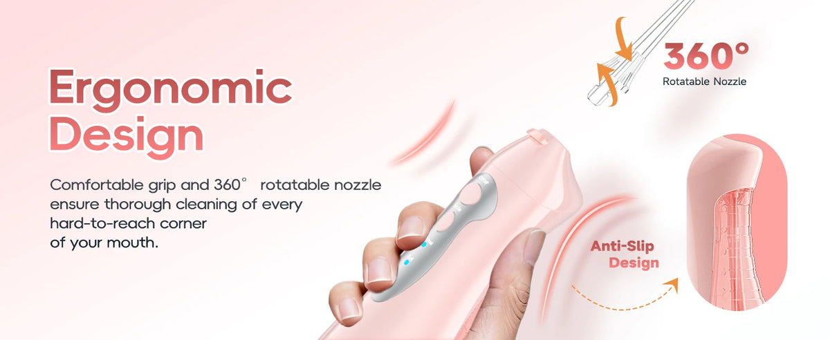Rechargeable Portable Oral Irrigator Water Flosser for Deep Teeth Cleaning