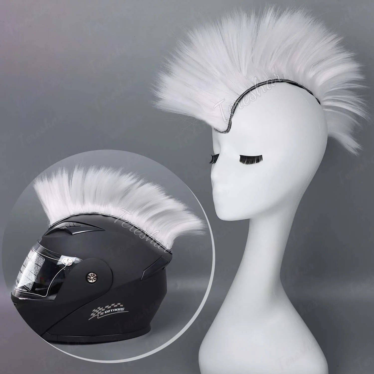 Colorful Mohawk Wig for Cosplay Costume Parties and Crazy Hair Days - 16