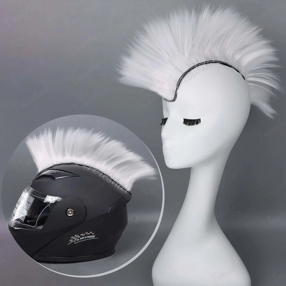 Colorful Mohawk Wig for Cosplay Costume Parties and Crazy Hair Days