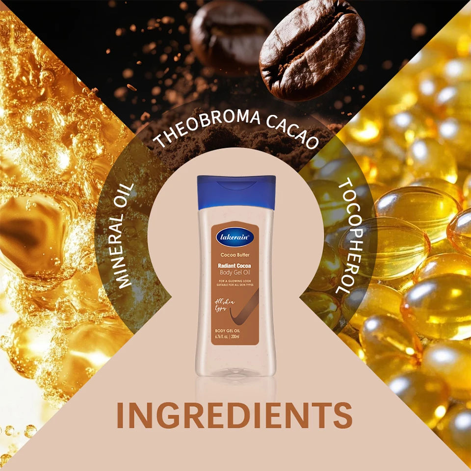 Radiant Cocoa Butter Body Gel Oil for Deep Hydration and Glowing Skin - 14