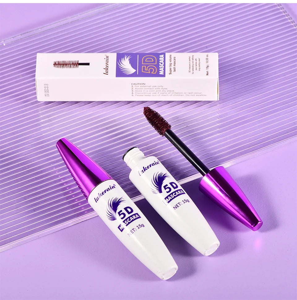 Waterproof 5D Lengthening and Volumizing Mascara for Long Lasting Lashes - 19