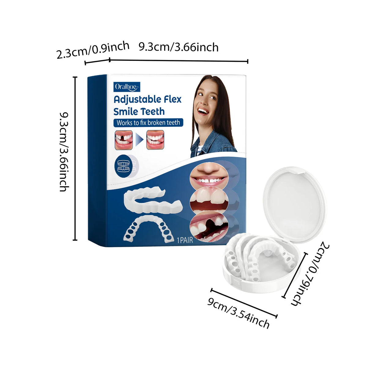 Adjustable Snap-On Silicone Dentures for Instant Smile Repair