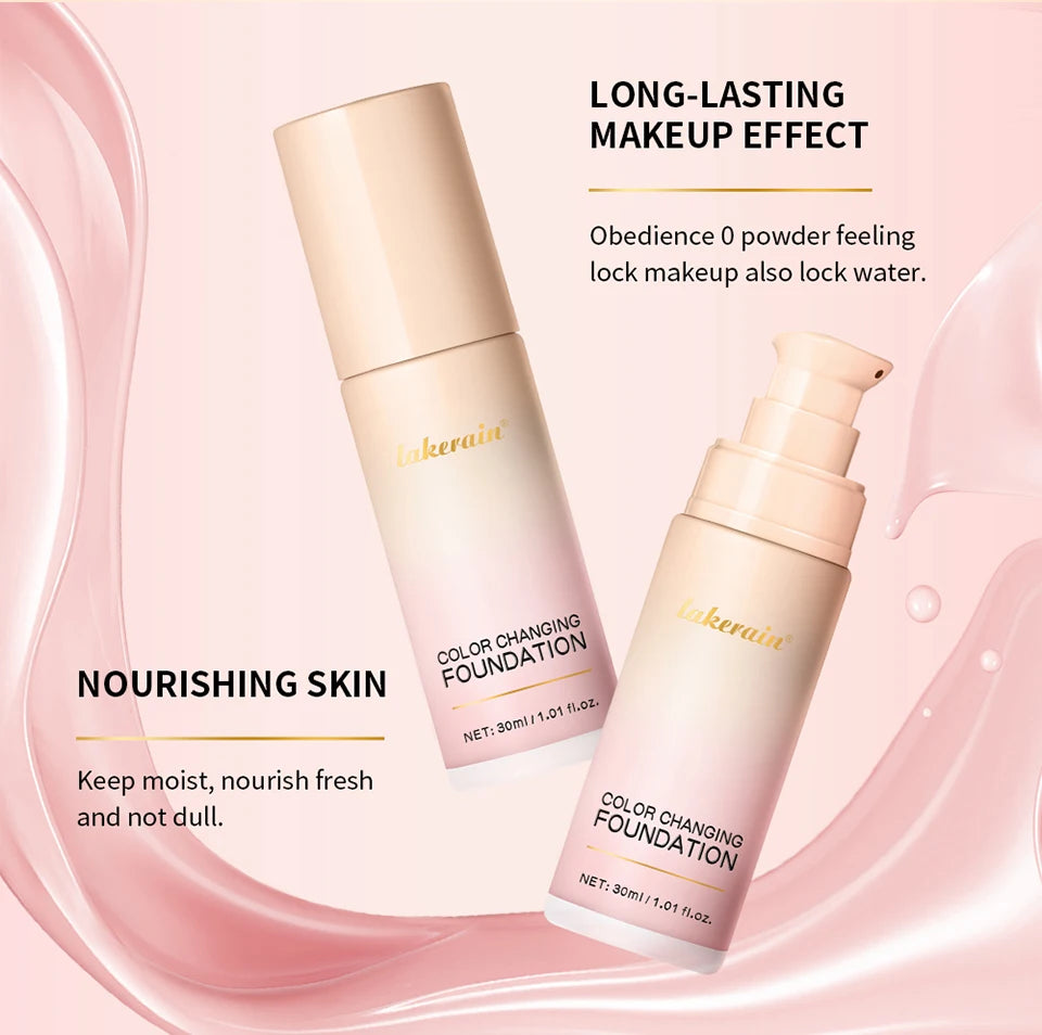 Color-Changing Liquid Foundation for Flawless Radiant Skin Coverage
