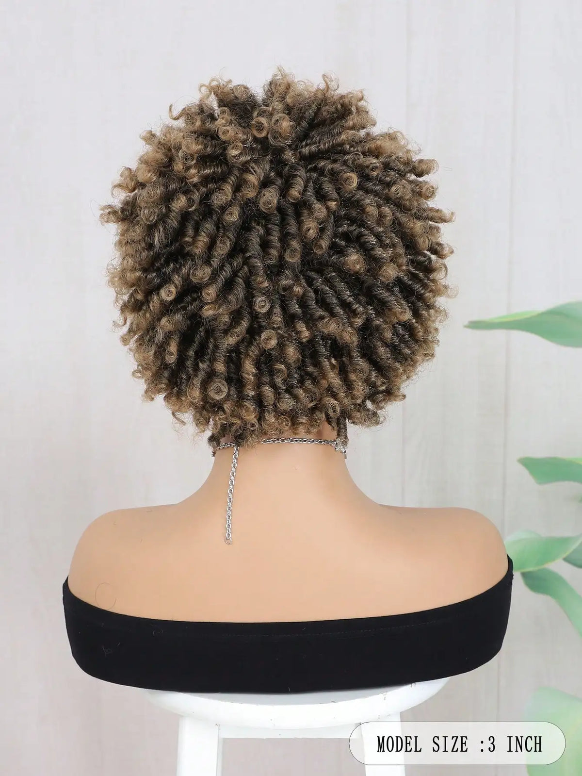 Short Afro Faux Locs Dreadlock Wig for Daily Wear