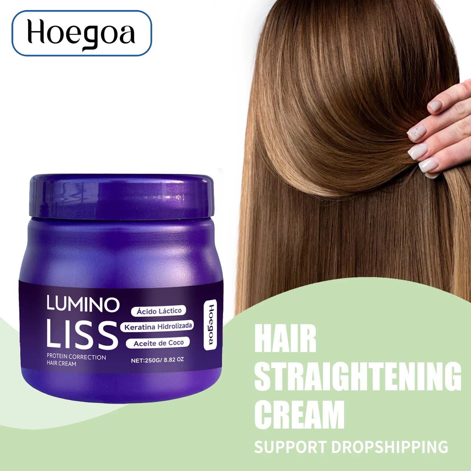 Protein Correction Hair Straightening Cream for Smooth Frizzy Hair - 1