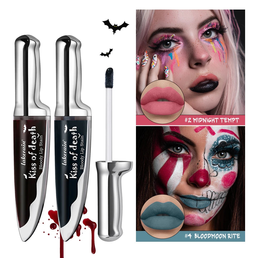 Bloody Lip Stain Set for Gothic Halloween Makeup and Costume Parties - 2