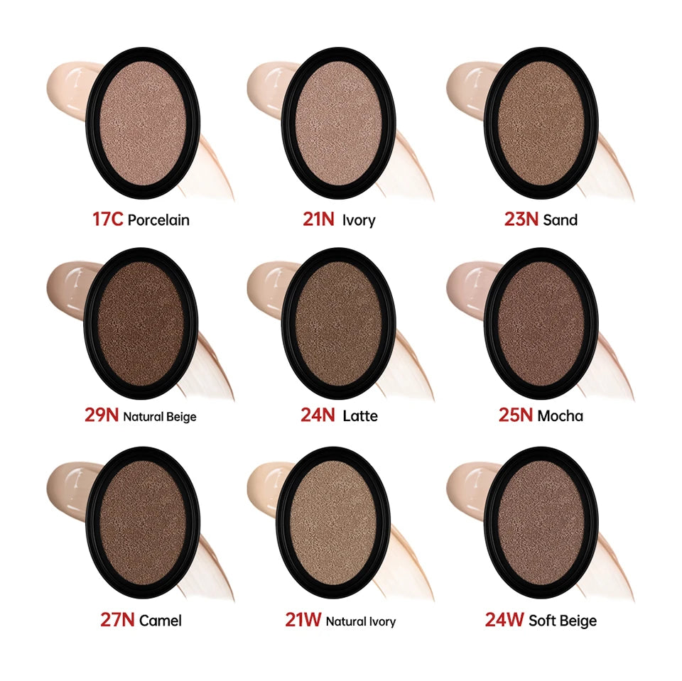 Long-Lasting Waterproof Cushion Foundation Refill for Flawless Skin