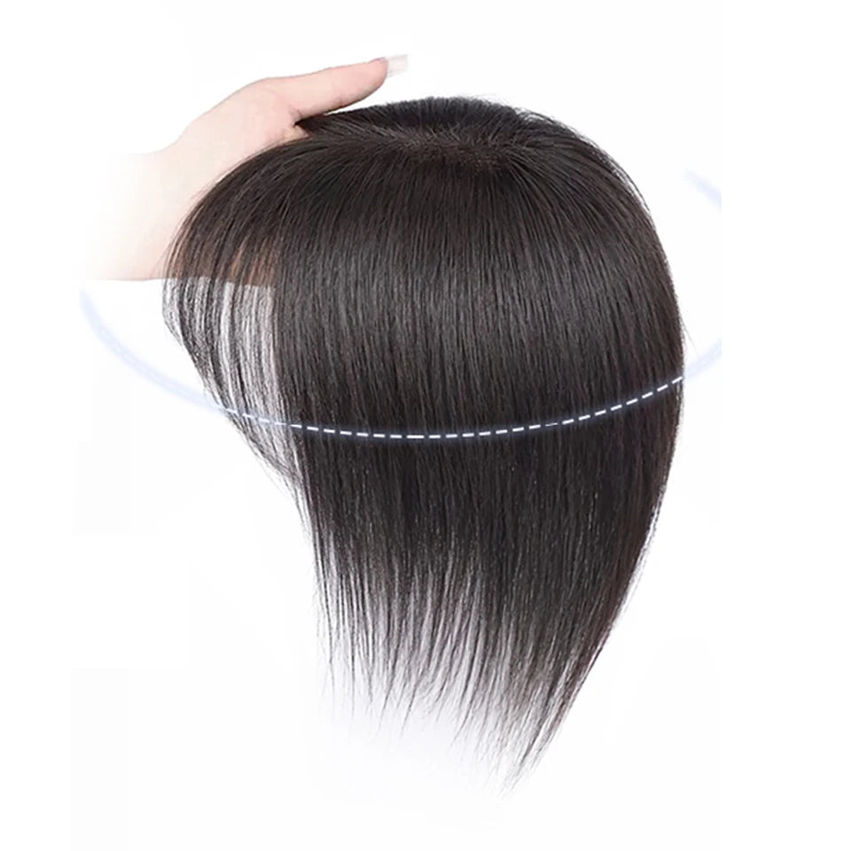 Clip-In Middle Part Fringe Hair Extension for Instant Volume - 5