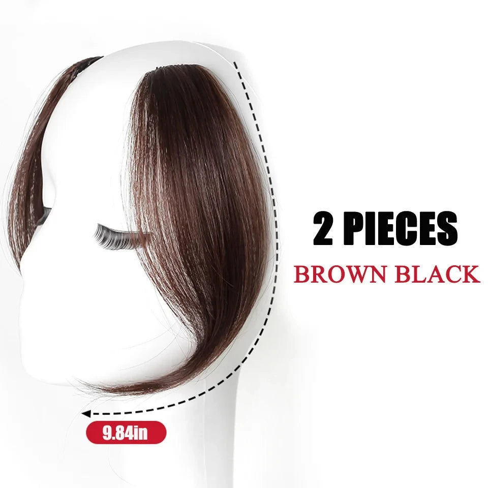 Clip-In Synthetic Hair Side Bangs for Instant Volume - 33
