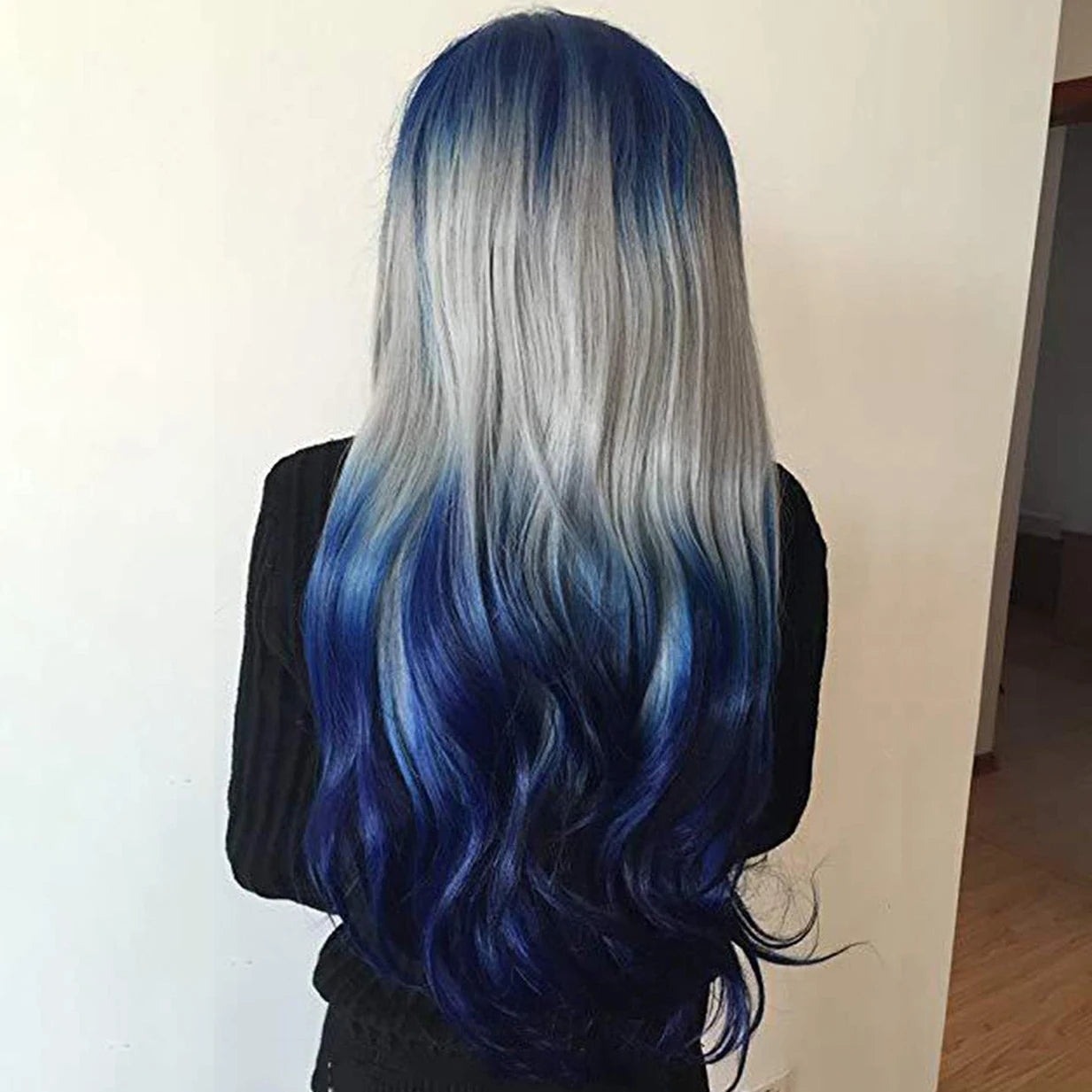 Long Wavy Ombre Wig for Daily Wear and Costume Parties - 7