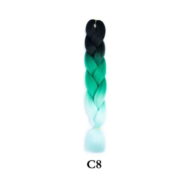 24-Inch Synthetic Jumbo Braiding Hair Extensions for Twist Crochet Braids