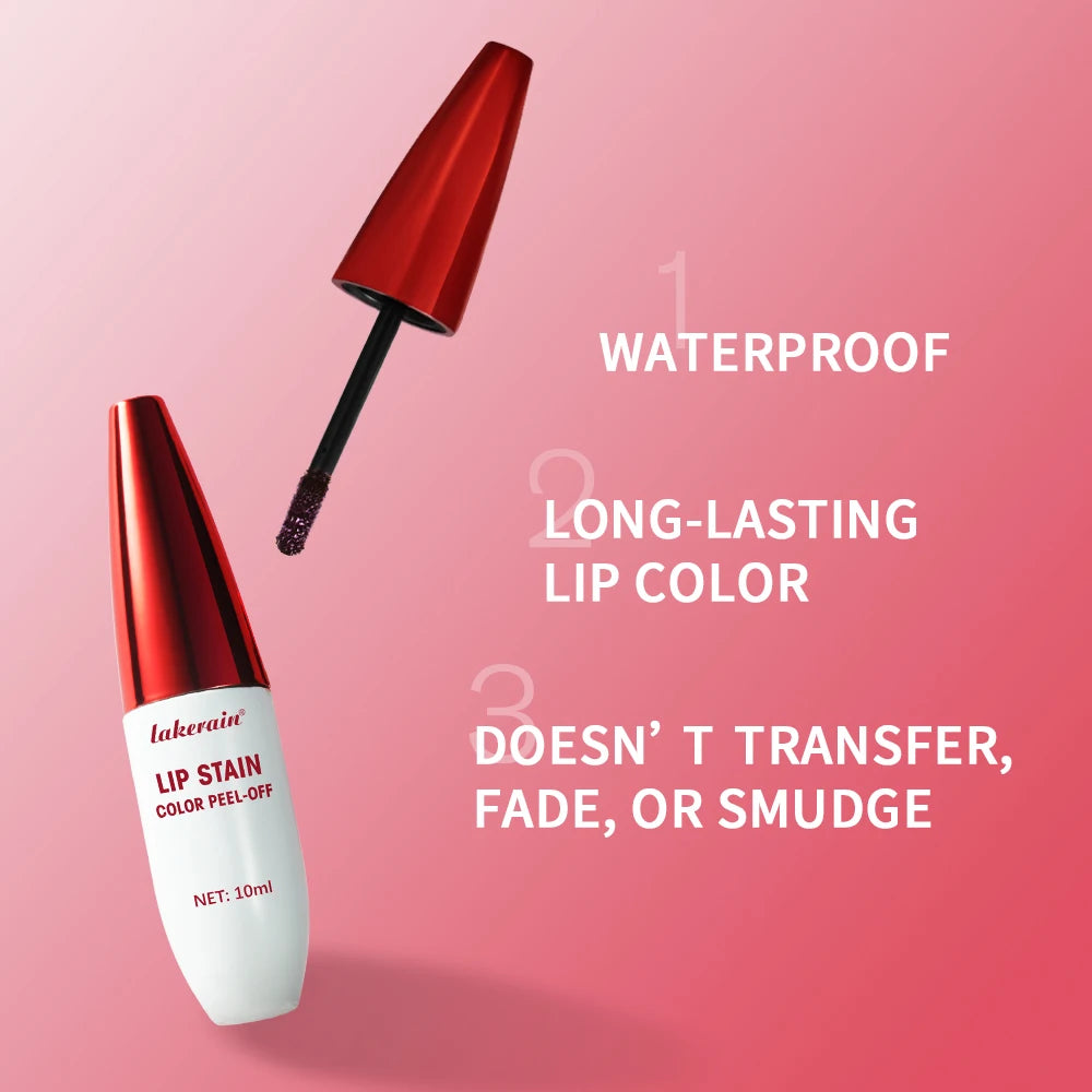 Long-Lasting Waterproof Peel-Off Lip Stain Tint for All-Day Wear - 5