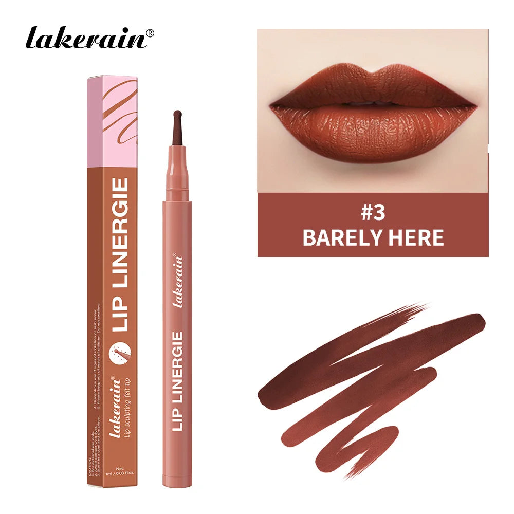 Waterproof Felt Tip Lip Liner Stain for Long Lasting Sculpted Lips - 38