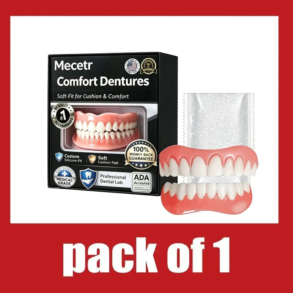 Adjustable Silicone Denture Set for Natural Looking Comfort Fit - 7