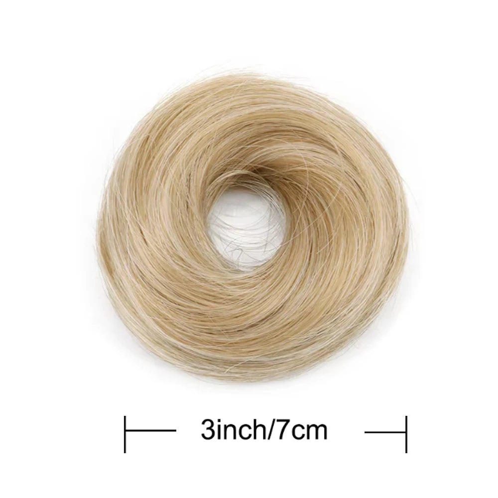 Messy Bun Hair Extension Scrunchie - 4