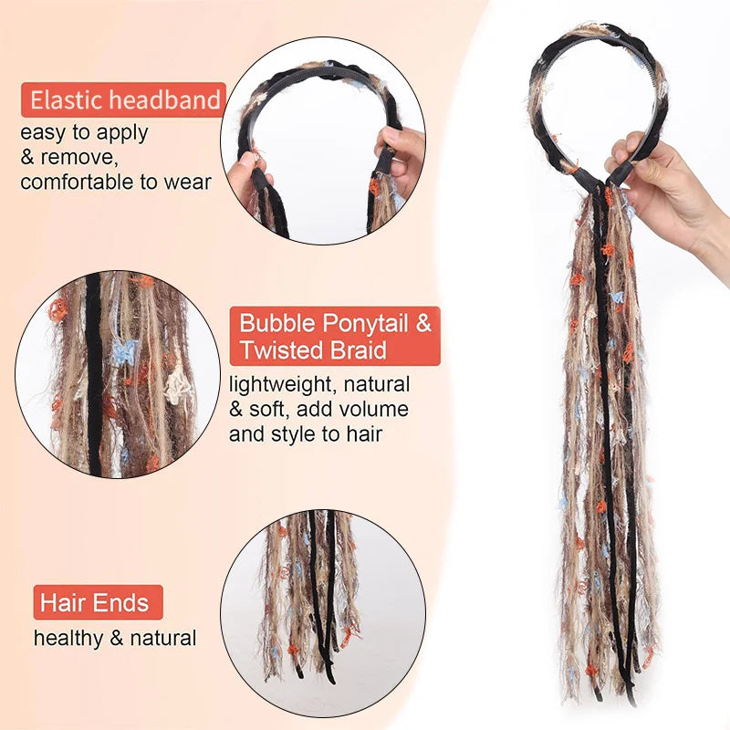 Boho Tassel Braided Hairband Headpiece - 2