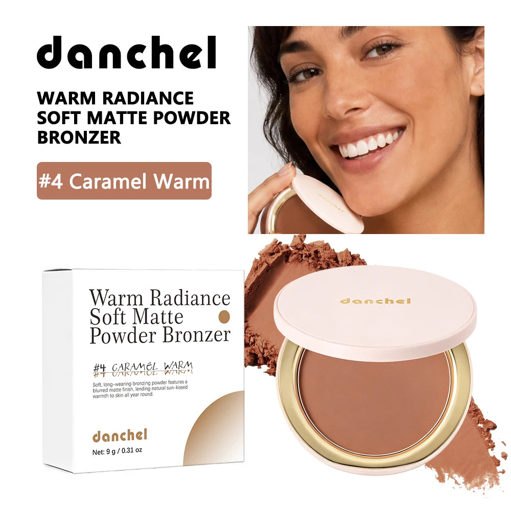 Buildable Soft Matte Bronzer Powder for Natural Face Contouring - 24