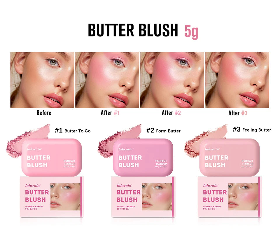 Soft Matte Butter Bronzer Powder for Sculpted and Natural Face Contouring