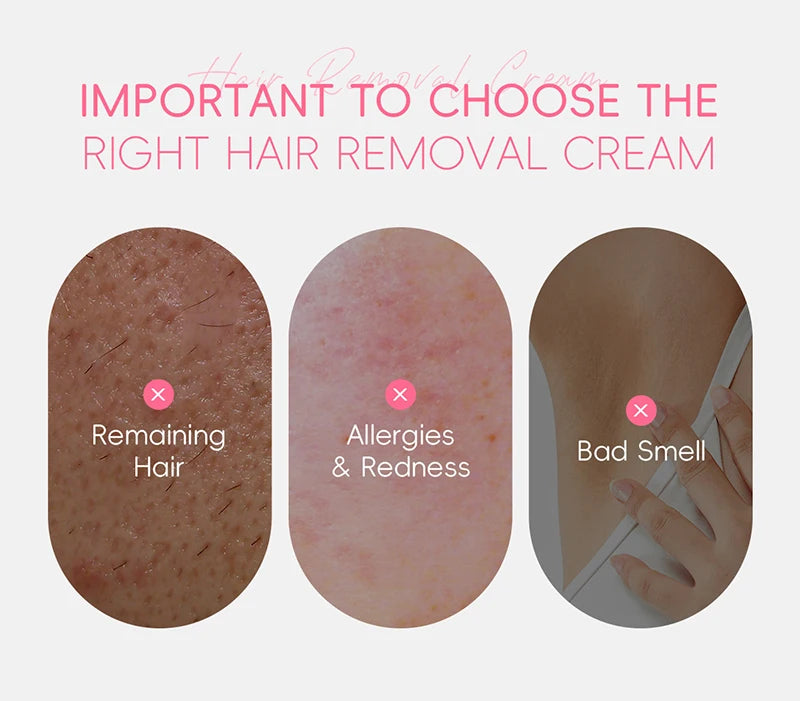 Painless Gentle Hair Removal Cream for Face and Body - 8