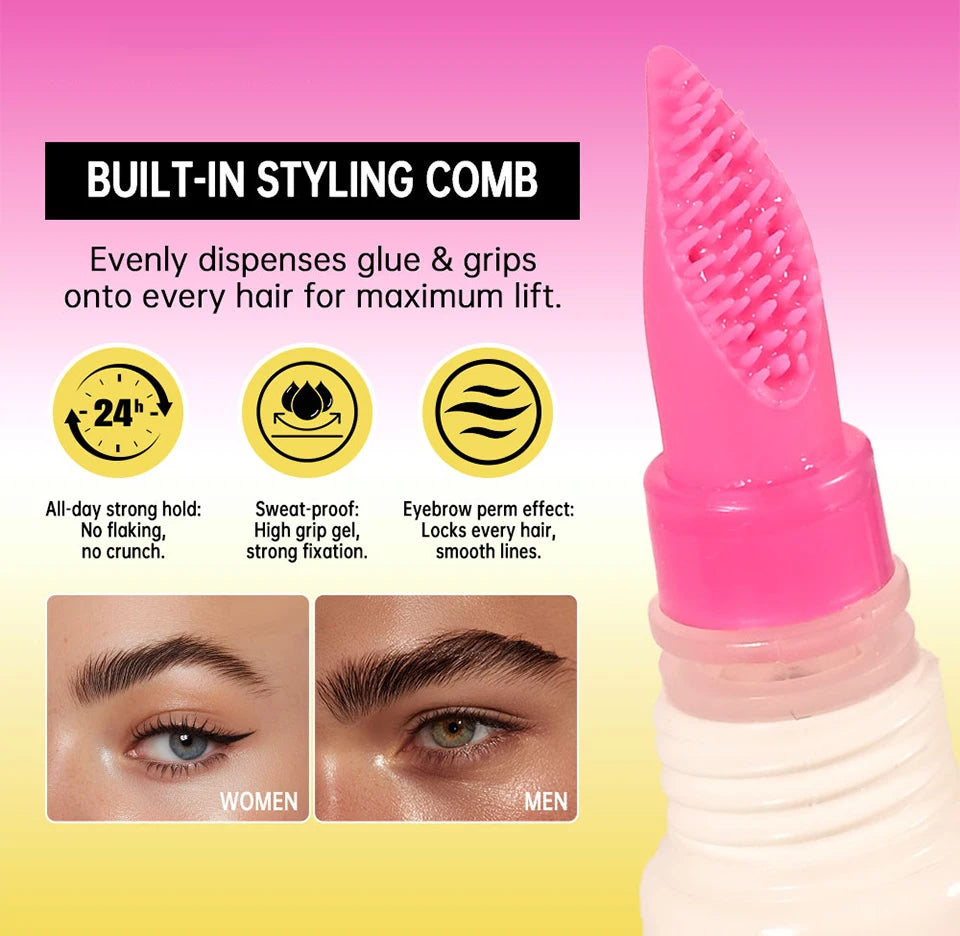 Long-Lasting Brow Lamination Gel for Defined Lifted Eyebrows - 9