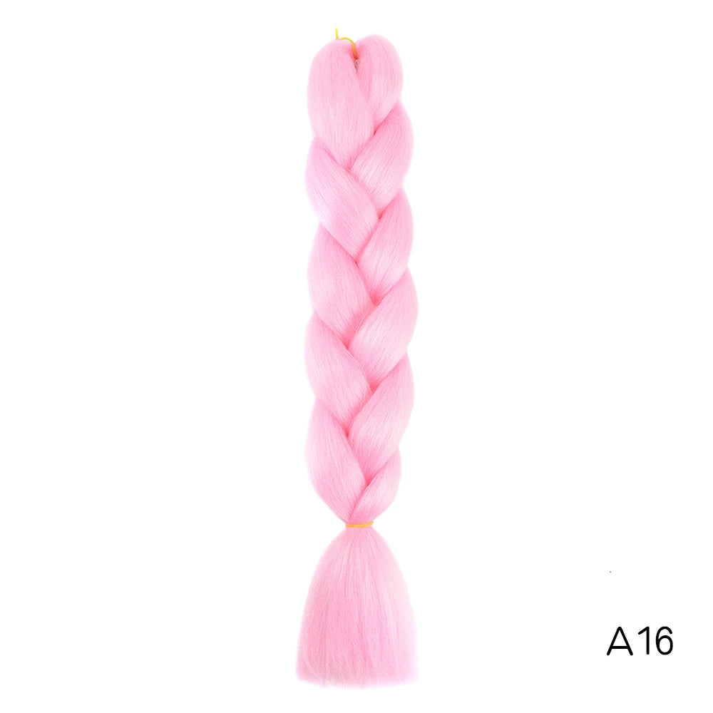 24-Inch Long Synthetic Jumbo Braiding Hair Extensions - 14