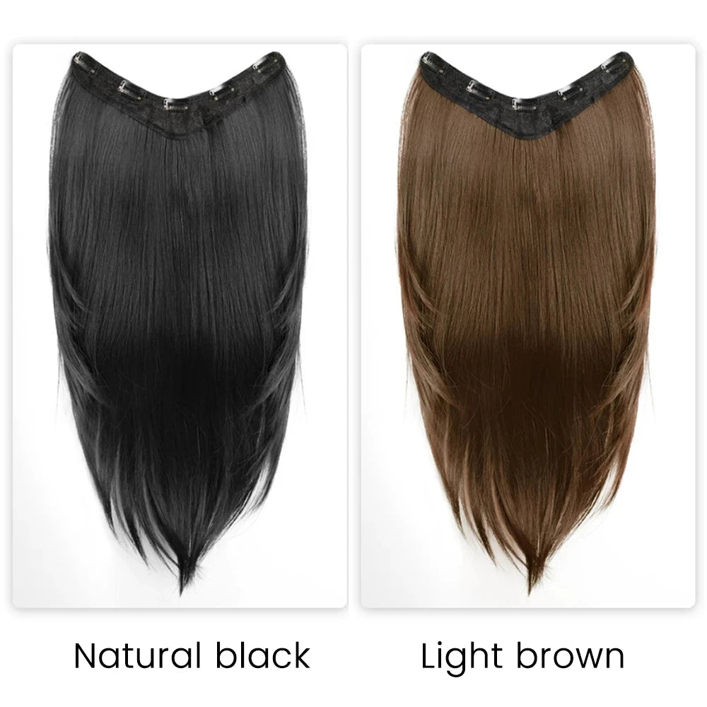 26-Inch V-Shaped Clip-In Hair Extensions - 5