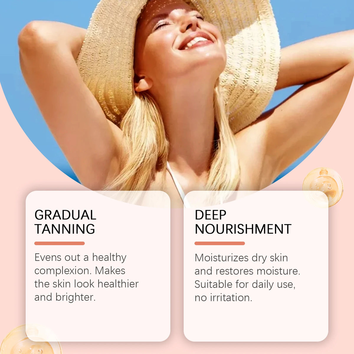 Intensifying Skin Tanning Accelerator Cream for Radiant Sun-Kissed Glow