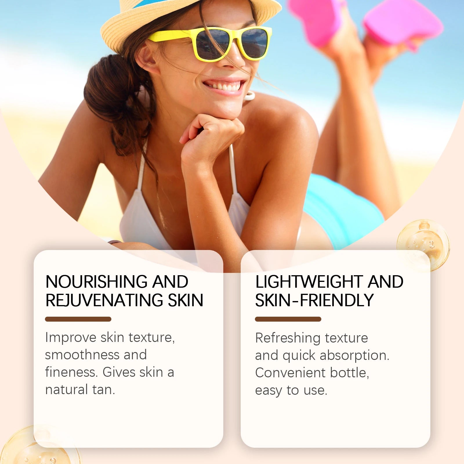Coconut Oil Dark Tanning Body Oil for Deep Bronze Glow and Hydration - 8