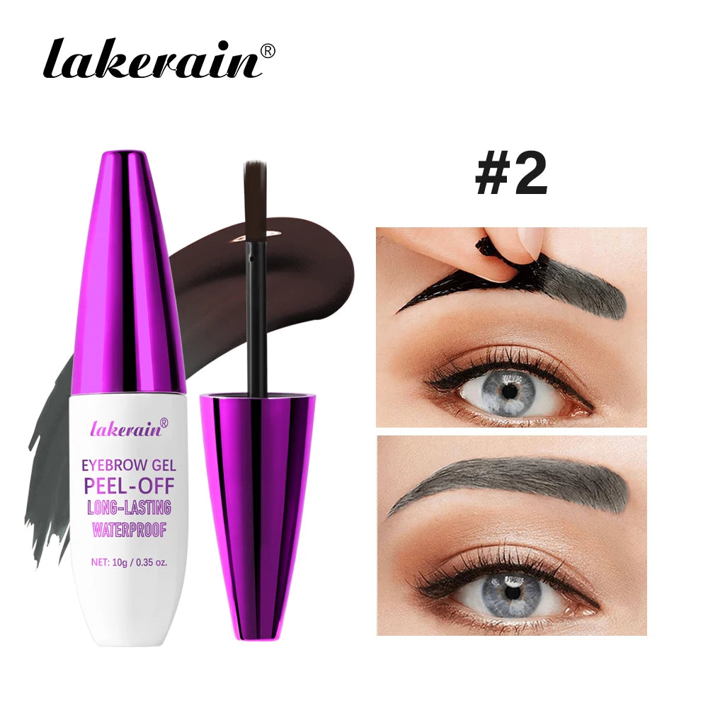 Long-Lasting Waterproof Peel-Off Eyebrow Tint Gel for Defined Brows