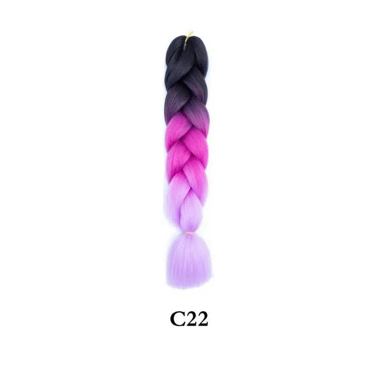 24-Inch Synthetic Jumbo Braiding Hair Extensions for Twist Crochet Braids - 14