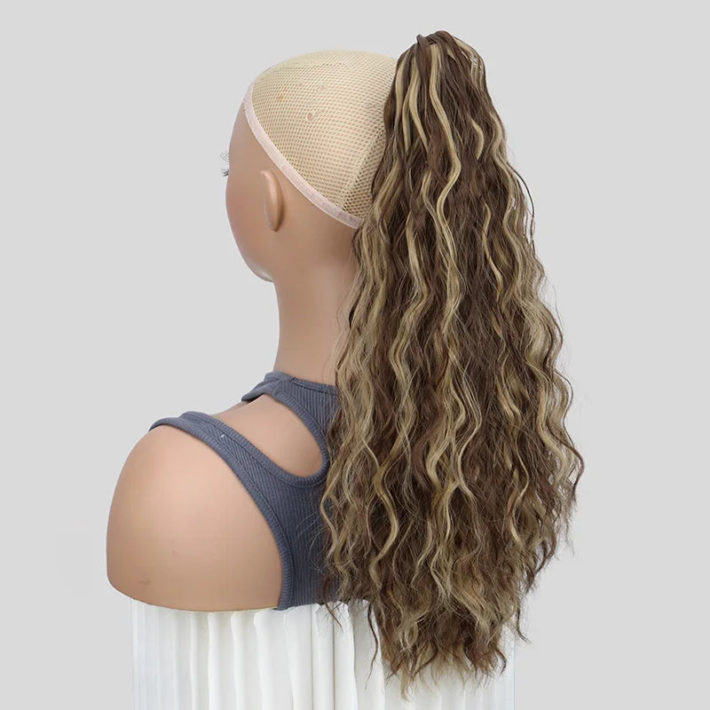 20-Inch Wavy Curly Claw Clip Ponytail Extension - 12