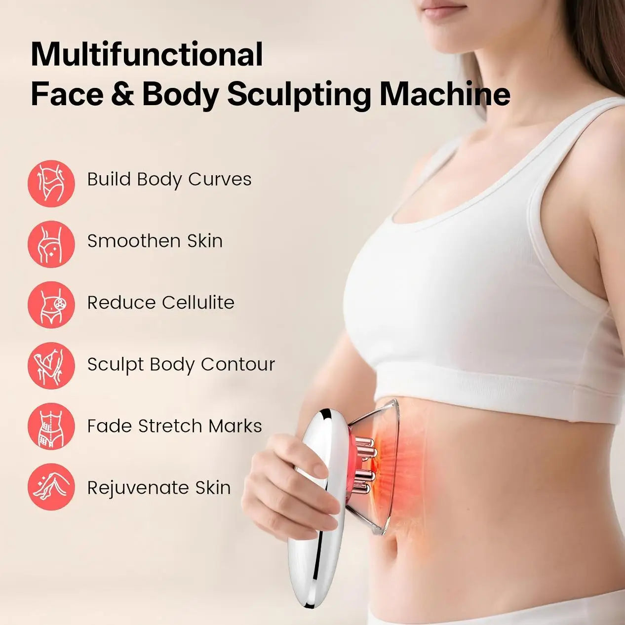 Electric Face and Body Sculpting Massager for Cellulite and Skin Toning - 2