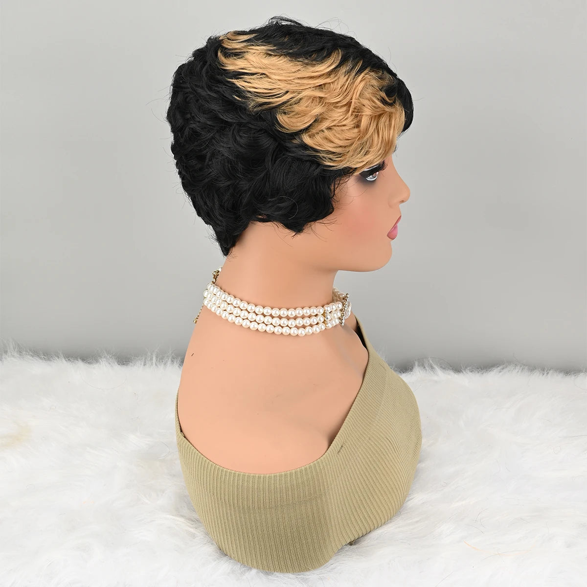 Short Pixie Cut Synthetic Wig for Daily Wear